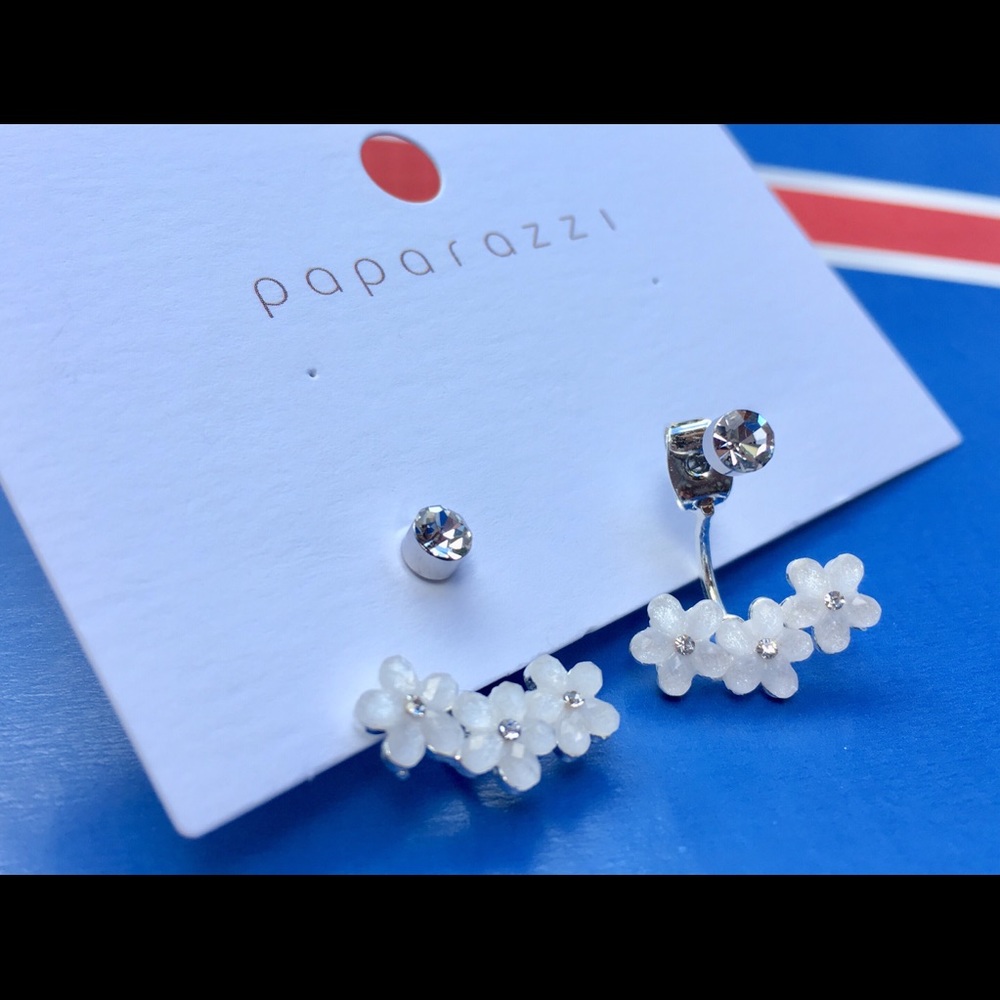 Floral Ear Jacket Studs